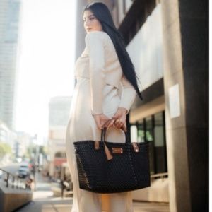 Mavis by Herrera- Less Pollution Convertible Handbag in Black Pearl